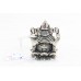 Handmade India Ganesha Ganesh God Idol Figurine 70% Silver Figure Statue H13
